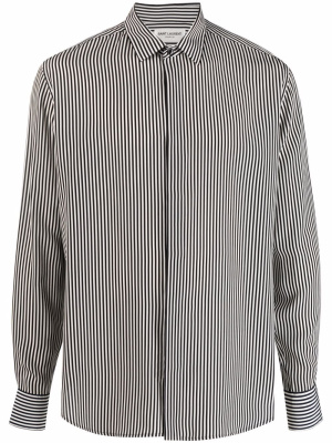 

Striped silk shirt, Saint Laurent Striped silk shirt