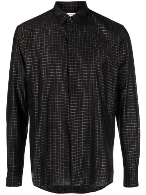 

Metallic grid shirt, Saint Laurent Metallic grid shirt