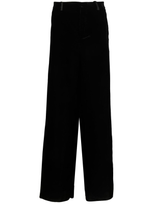 

Velvet-finish oversize trousers, Saint Laurent Velvet-finish oversize trousers