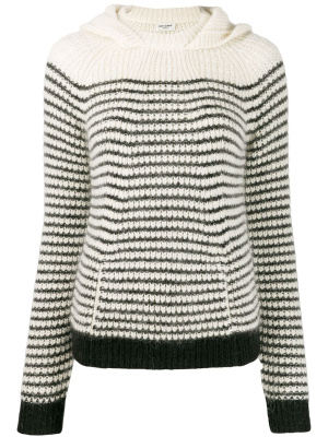 

Hooded stripe jumper, Saint Laurent Hooded stripe jumper