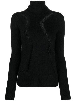 

Cut-out roll-neck jumper, Saint Laurent Cut-out roll-neck jumper