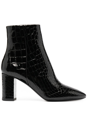 

Crocodile-embossed Jane boots, Saint Laurent Crocodile-embossed Jane boots