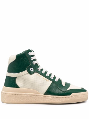 

SL/24 logo high-top sneakers, Saint Laurent SL/24 logo high-top sneakers