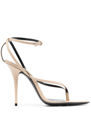 

Leather stiletto sandals, Saint Laurent Leather stiletto sandals