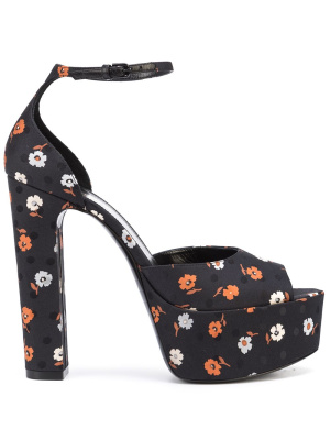 

Jodie 95mm platform sandals, Saint Laurent Jodie 95mm platform sandals