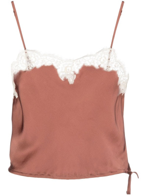 

Lace-trim camisole top, Saint Laurent Lace-trim camisole top