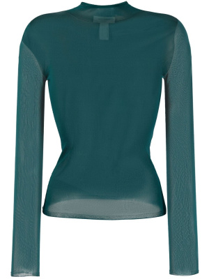 

Semi-sheer knitted top, Saint Laurent Semi-sheer knitted top