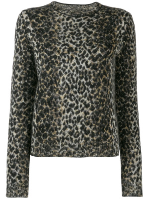 

Leopard intarsia jumper, Saint Laurent Leopard intarsia jumper
