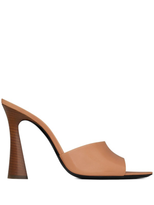 

Suite 105mm leather mules, Saint Laurent Suite 105mm leather mules