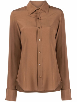 

Collared silk shirt, Saint Laurent Collared silk shirt