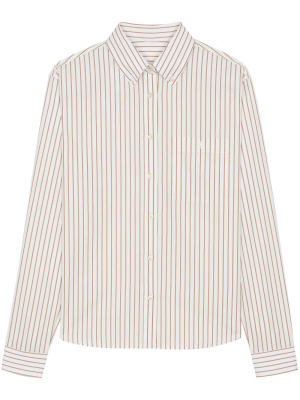 

Striped cotton long-sleeve shirt, Saint Laurent Striped cotton long-sleeve shirt