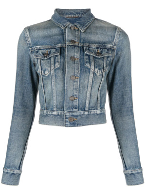 

Mid-wash denim jacket, Saint Laurent Mid-wash denim jacket