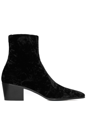 

Vassili 60mm velvet boots, Saint Laurent Vassili 60mm velvet boots