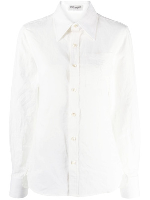 

Cotton-linen blend shirt, Saint Laurent Cotton-linen blend shirt