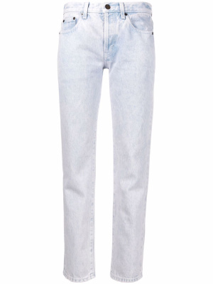 

Bleached cropped jeans, Saint Laurent Bleached cropped jeans