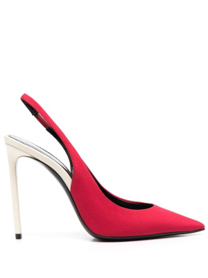 

Slingback-strap 105mm pumps, Saint Laurent Slingback-strap 105mm pumps