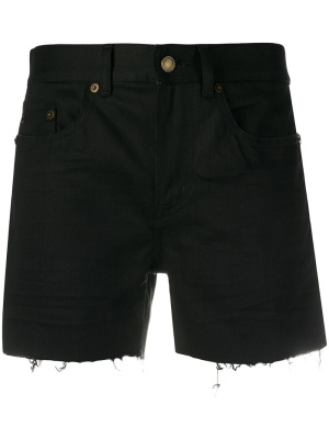 

Distressed denim shorts, Saint Laurent Distressed denim shorts