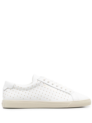 

Leather studded sneakers, Saint Laurent Leather studded sneakers