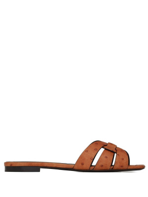 

Spotted leather sandals, Saint Laurent Spotted leather sandals