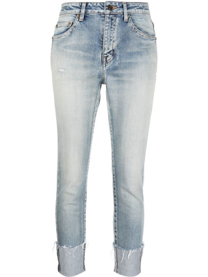 

Mid-rise cropped jeans, Saint Laurent Mid-rise cropped jeans