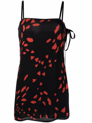 

Heart-print dress, Saint Laurent Heart-print dress