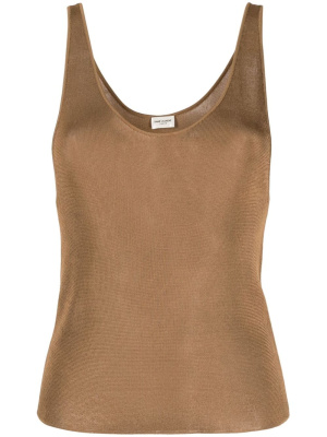 

Scoop-neck knitted tank top, Saint Laurent Scoop-neck knitted tank top