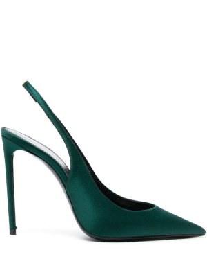 

Silk slingback pumps, Saint Laurent Silk slingback pumps