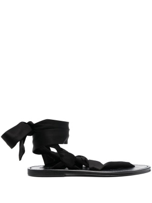 

Tie-strap flat sandals, Saint Laurent Tie-strap flat sandals