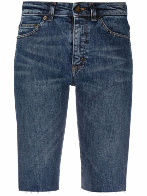 

Knee-length denim shorts, Saint Laurent Knee-length denim shorts