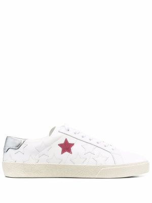 

Star-patch lace-up sneakers, Saint Laurent Star-patch lace-up sneakers
