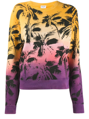 

Palm-print sweatshirt, Saint Laurent Palm-print sweatshirt
