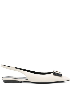 

Pointed-toe slingback ballerina shoes, Saint Laurent Pointed-toe slingback ballerina shoes
