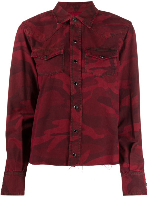 

Camouflage print shirt, Saint Laurent Camouflage print shirt