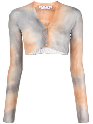 

Tie-dye cropped cardigan, Off-White Tie-dye cropped cardigan