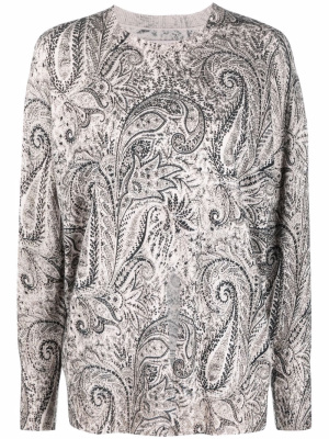 

Paisley-print fine knit jumper, Zadig&Voltaire Paisley-print fine knit jumper