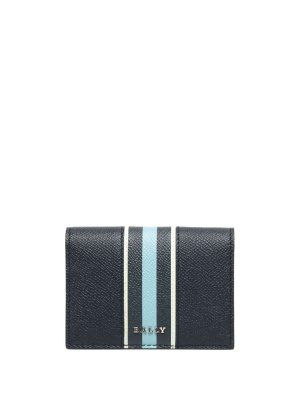

Stripe-print leather wallet, Bally Stripe-print leather wallet