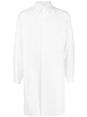 

Tab-collar long shirt, Yohji Yamamoto Tab-collar long shirt