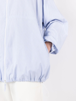 

Striped zip-up shirt jacket, Emporio Armani Striped zip-up shirt jacket