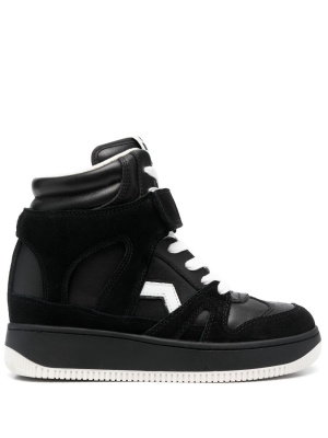 

Logo-patch leather sneakers, ISABEL MARANT Logo-patch leather sneakers