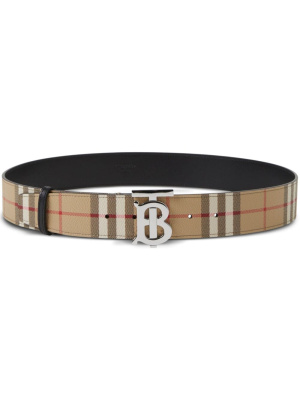 

Check reversible belt, Burberry Check reversible belt