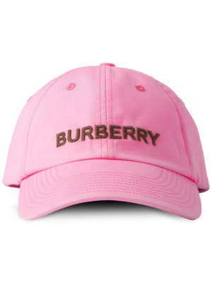 

Logo-embroidered cotton cap, Burberry Logo-embroidered cotton cap