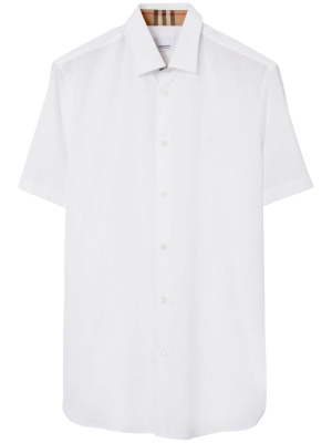 

Logo-embroidered cotton shirt, Burberry Logo-embroidered cotton shirt