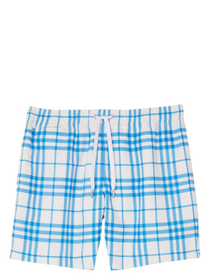 

Checkered drawstring swim shorts, Burberry Checkered drawstring swim shorts
