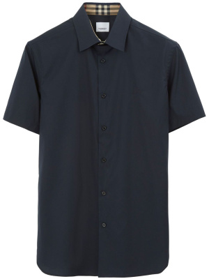 

Logo-embroidered cotton shirt, Burberry Logo-embroidered cotton shirt