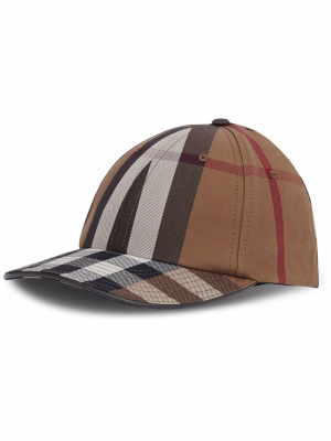 

Logo detail check baseball cap, Burberry Logo detail check baseball cap