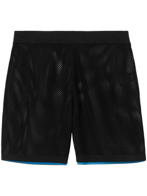 

Equestrian Knight-motif mesh shorts, Burberry Equestrian Knight-motif mesh shorts