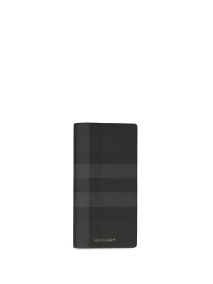 

Check leather continental wallet, Burberry Check leather continental wallet
