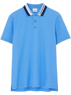 

Logo-detail cotton-piqué polo shirt, Burberry Logo-detail cotton-piqué polo shirt