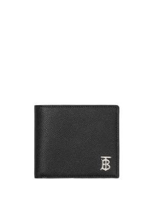 

Logo-plaque grainy-leather wallet, Burberry Logo-plaque grainy-leather wallet