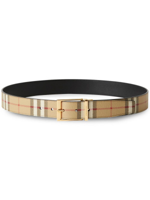 

Logo-engraved reversible belt, Burberry Logo-engraved reversible belt